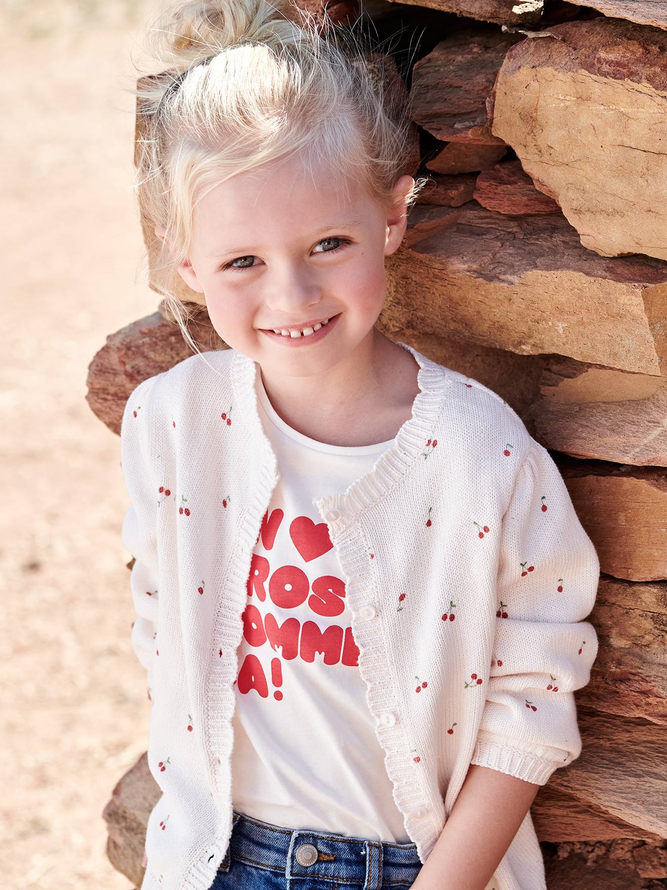 Little girls shop white cardigan