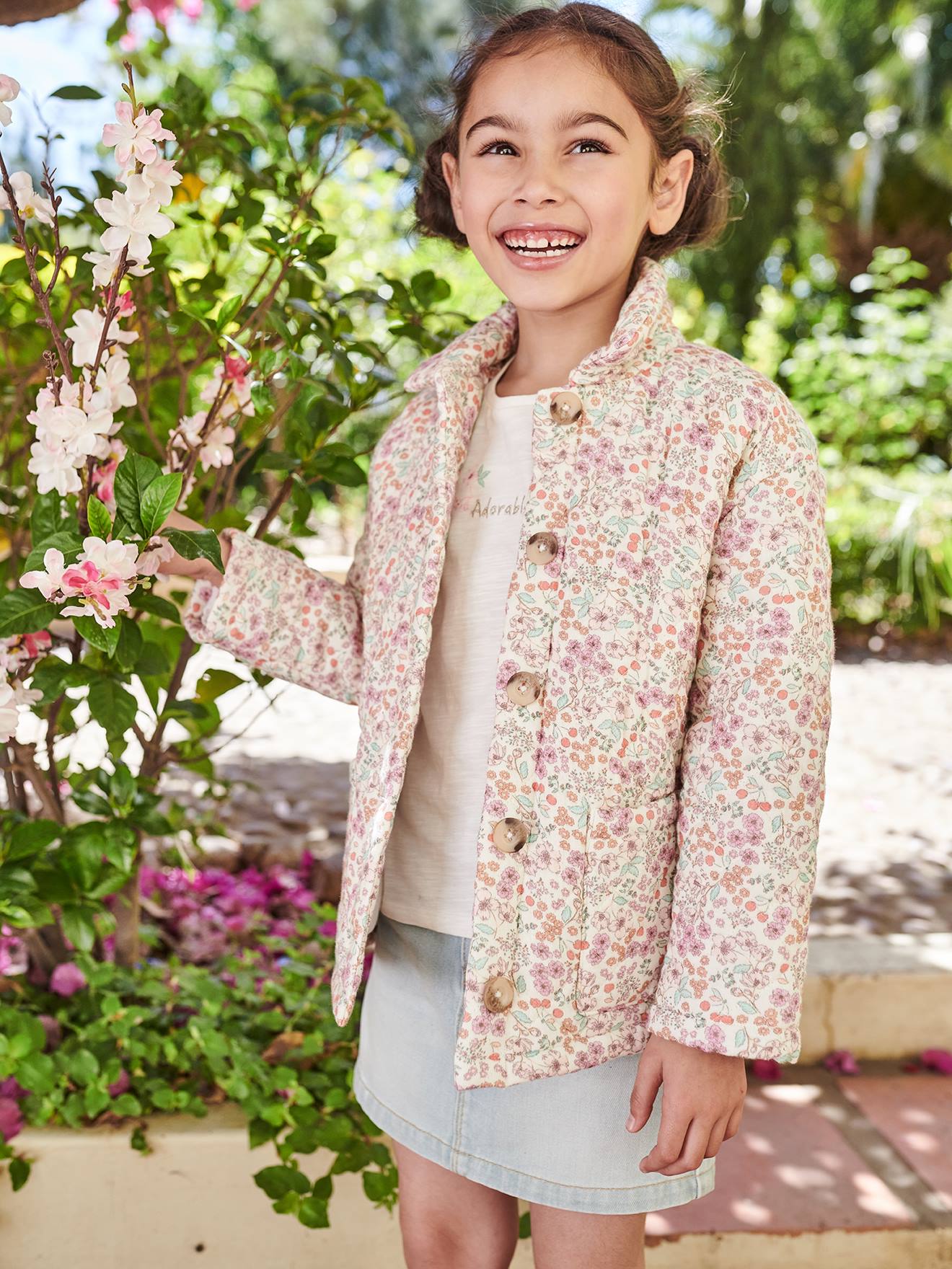 Girls 2024 floral coat