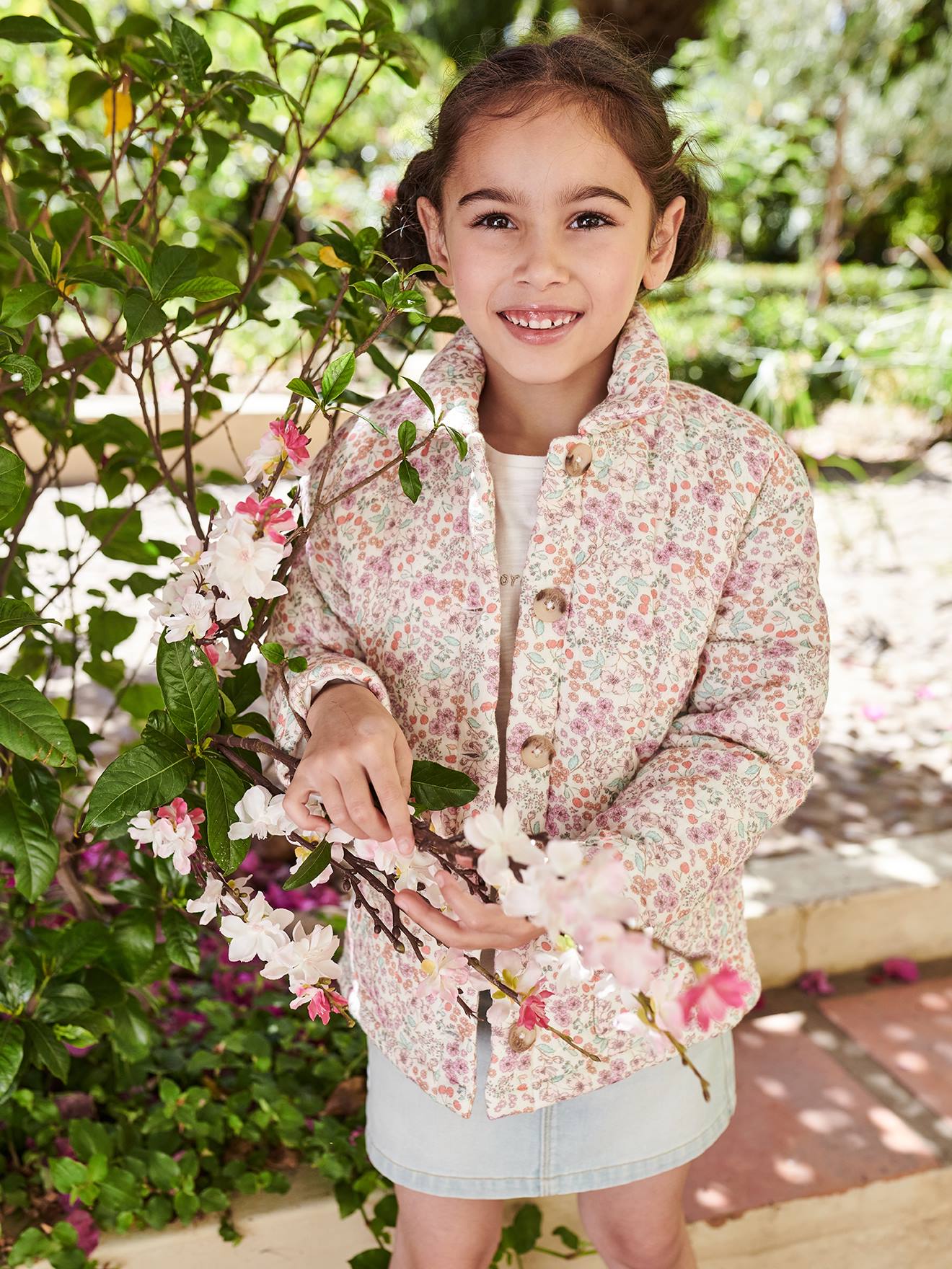 Girls floral hotsell winter coat