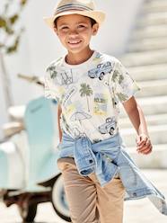 Boys-Tops-T-Shirt with "Juan Les Pins" Inscription, for Boys