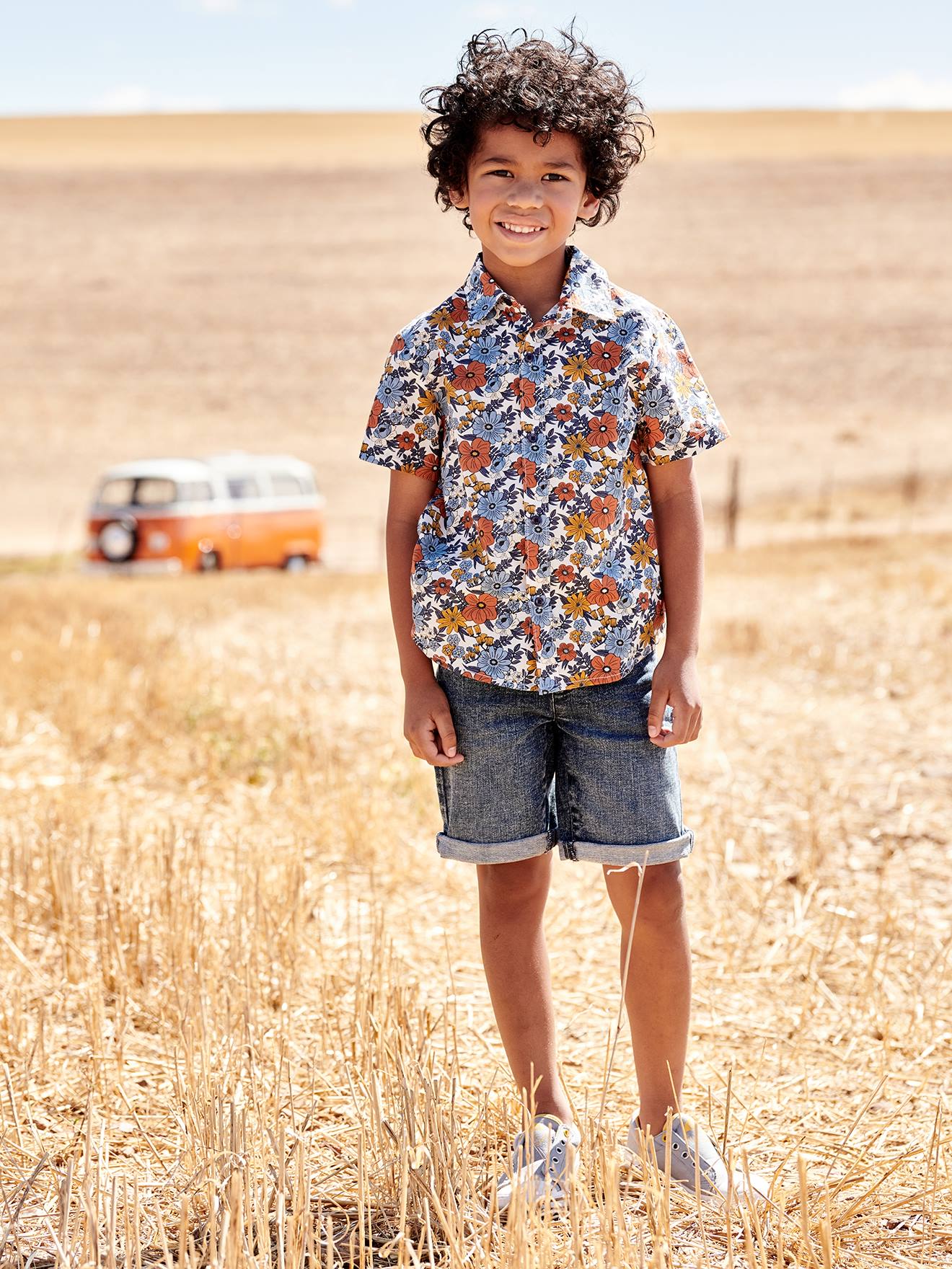 toddler boy floral shirt