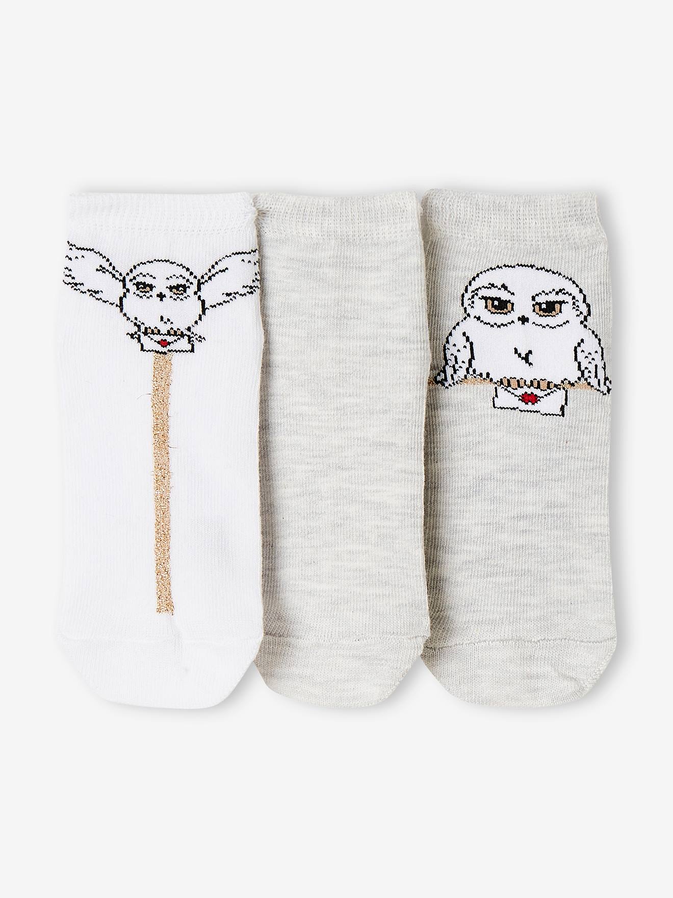 Pack of 3 Pairs of Socks for Girls Harry Potter Girls Vertbaudet