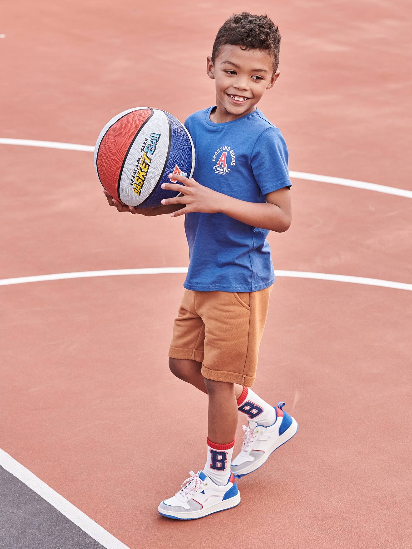 Boys' Fleece Bermuda Shorts pecan nut