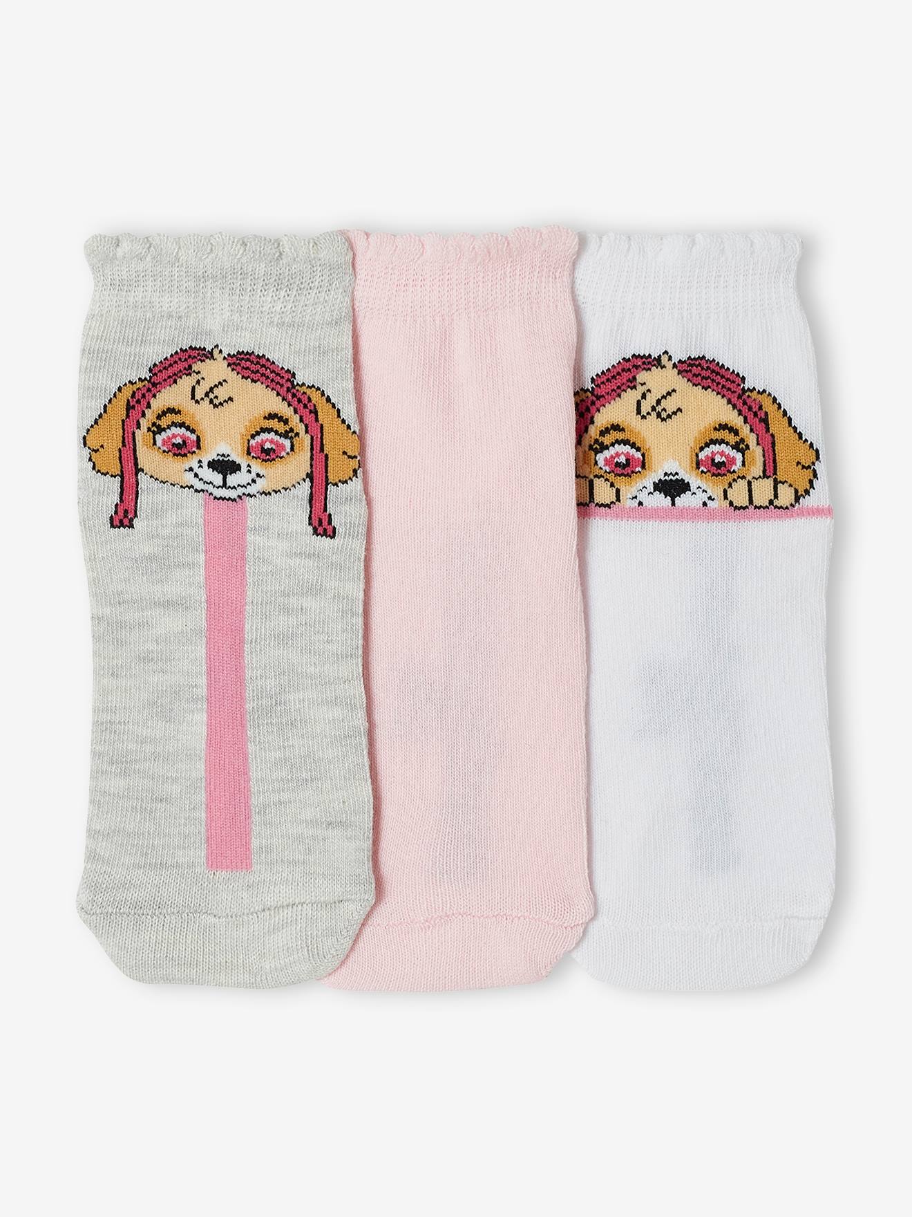 Pack of 3 Pairs of Paw Patrol® Socks for Girls - set pink