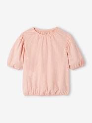 Girls-Tops-Openwork Blouse for Girls