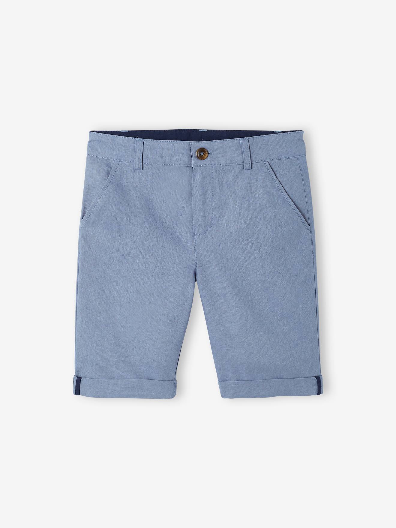 Bermuda Shorts in Cotton Linen