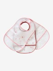 -Pack of 3 Plastified Bibs with Crumbcatcher