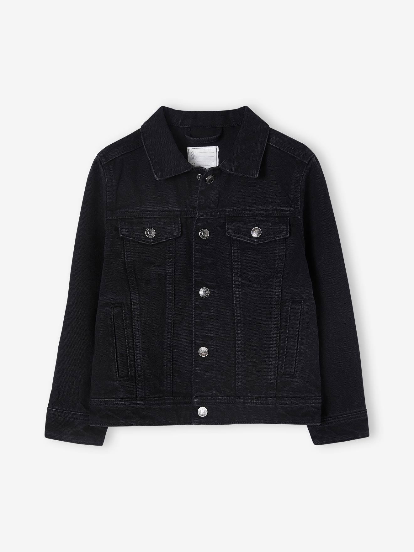 Girls black hot sale denim jacket