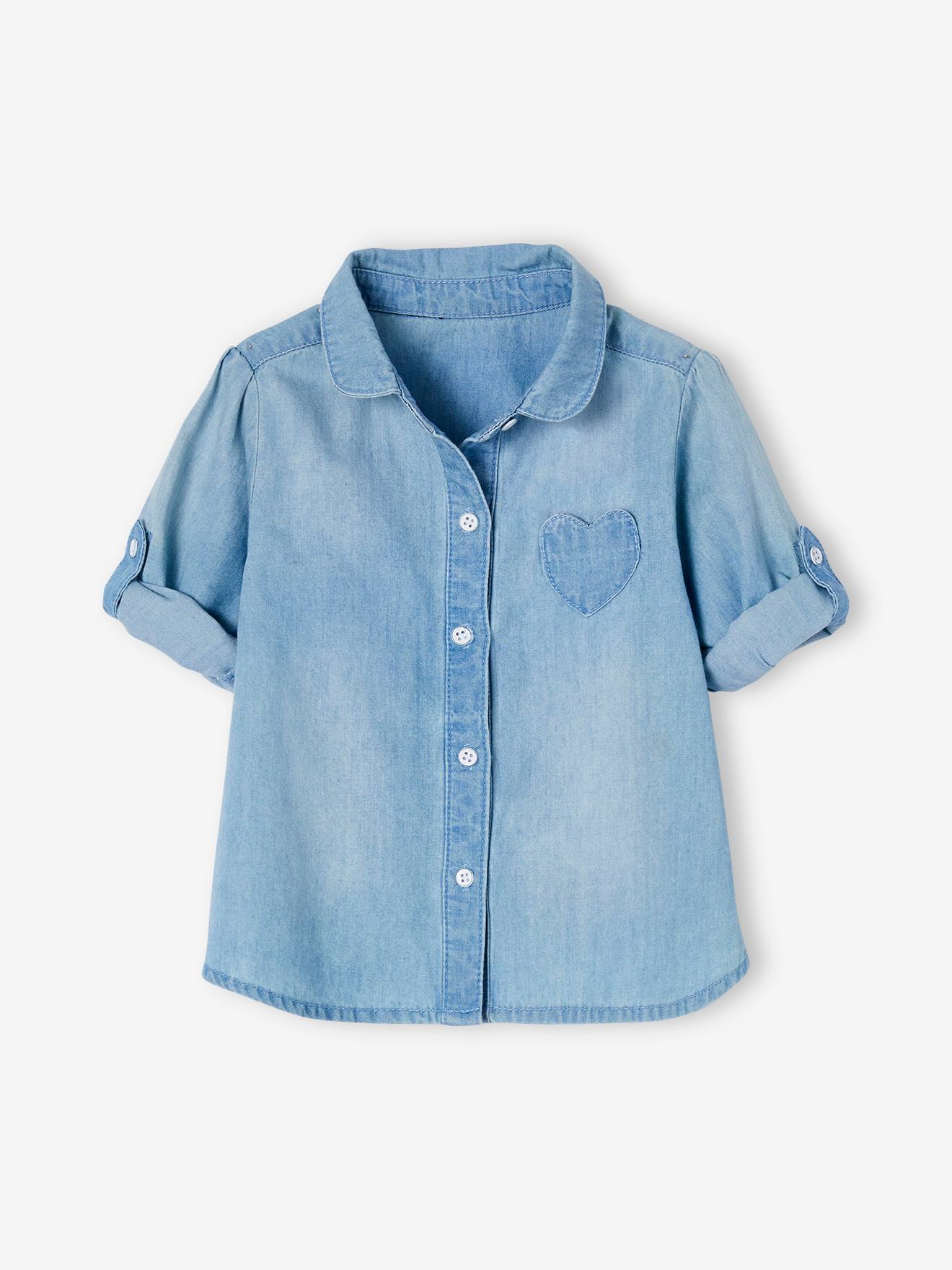 Baby girl denim shirt sale