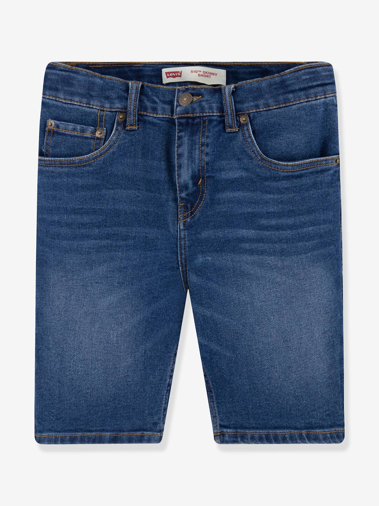 Levi's® 510 Skinny Leg Bermuda Shorts for Boys - blue, Boys | Vertbaudet