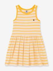 Girls-Sleeveless Dress in Organic Cotton, by Petit Bateau