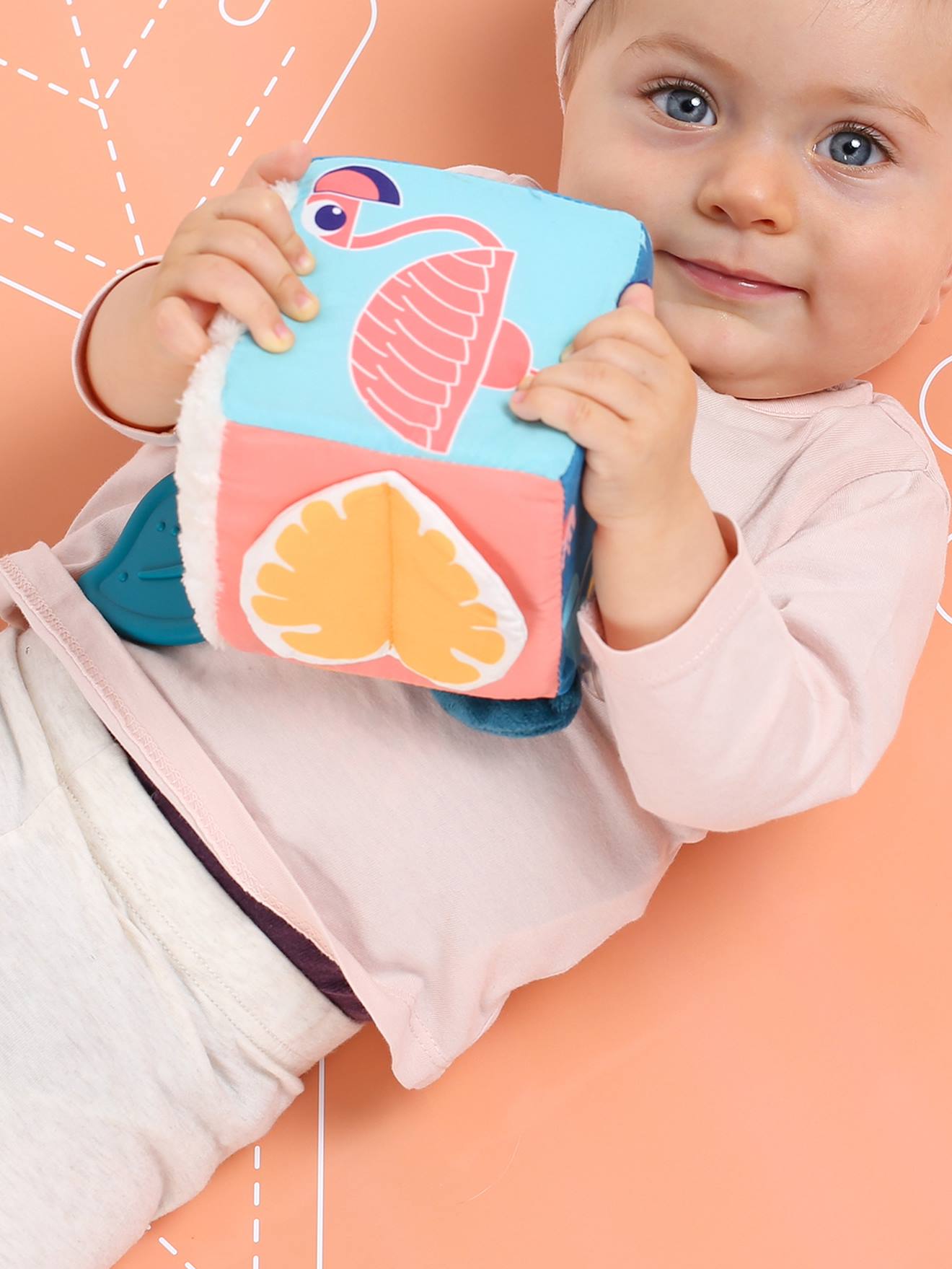 Leaf Fabric Activity Cube