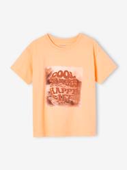 Boys-T-Shirt with Photoprint Motif & Puff Ink Inscription for Boys