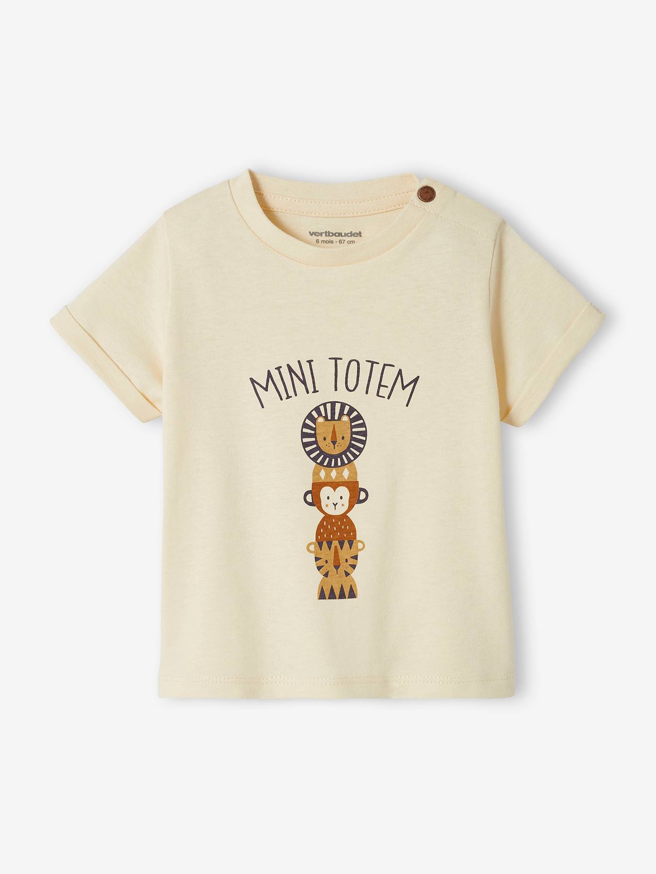 Mini Totem T-Shirt for Babies ecru
