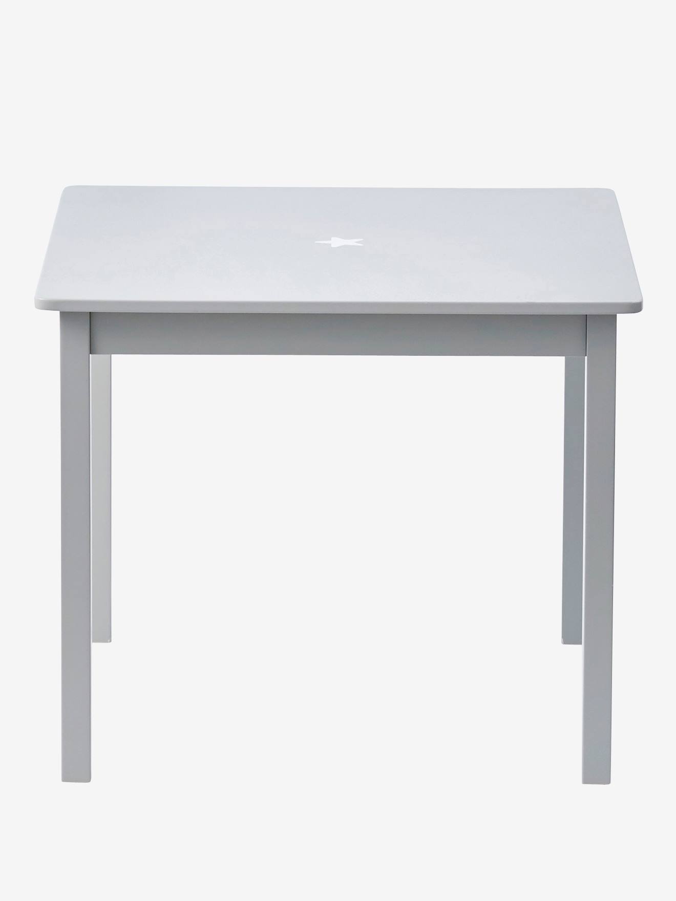 Sirius Childrens Play Table Grey Medium Solid Bedroom Furniture Storage Vertbaudet