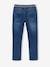 Straight Cut Denim-Effect Fleece Trousers, for Boys BLACK DARK SOLID+BLUE MEDIUM TWO COLOR/MULTICOL+BLUE MEDIUM WASCHED+double stone+Grey Denim 