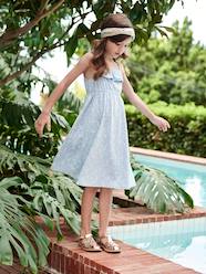 Girls-Strappy Midi-Length Dress for Girls