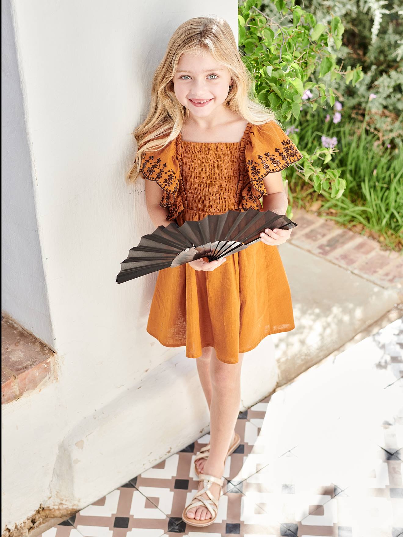 Little girl orange clearance dress