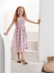 Girls-Strappy Midi-Length Dress for Girls