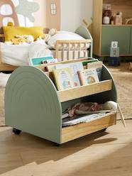 Bedroom Furniture & Storage-Small Storage Case on Casters, Rainbow