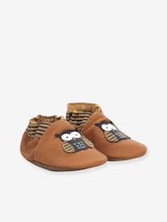 Shoes-Baby Footwear-Soft Leather Slippers for Babies, Hibou Choux 946770-10 by ROBEEZ©