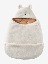 Baby-Outerwear-Transformable Baby Nest in Plush Fabric, Bear