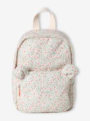 Baby-Accessories-Floral Backpack, Playschool Special, Adorned with Bear Ears, for Girls