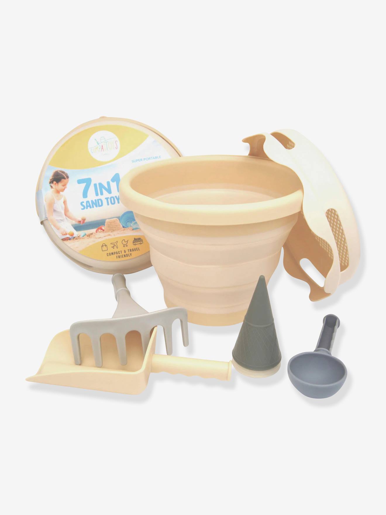 Set of 7 Beach Toys by COMPACTOYS