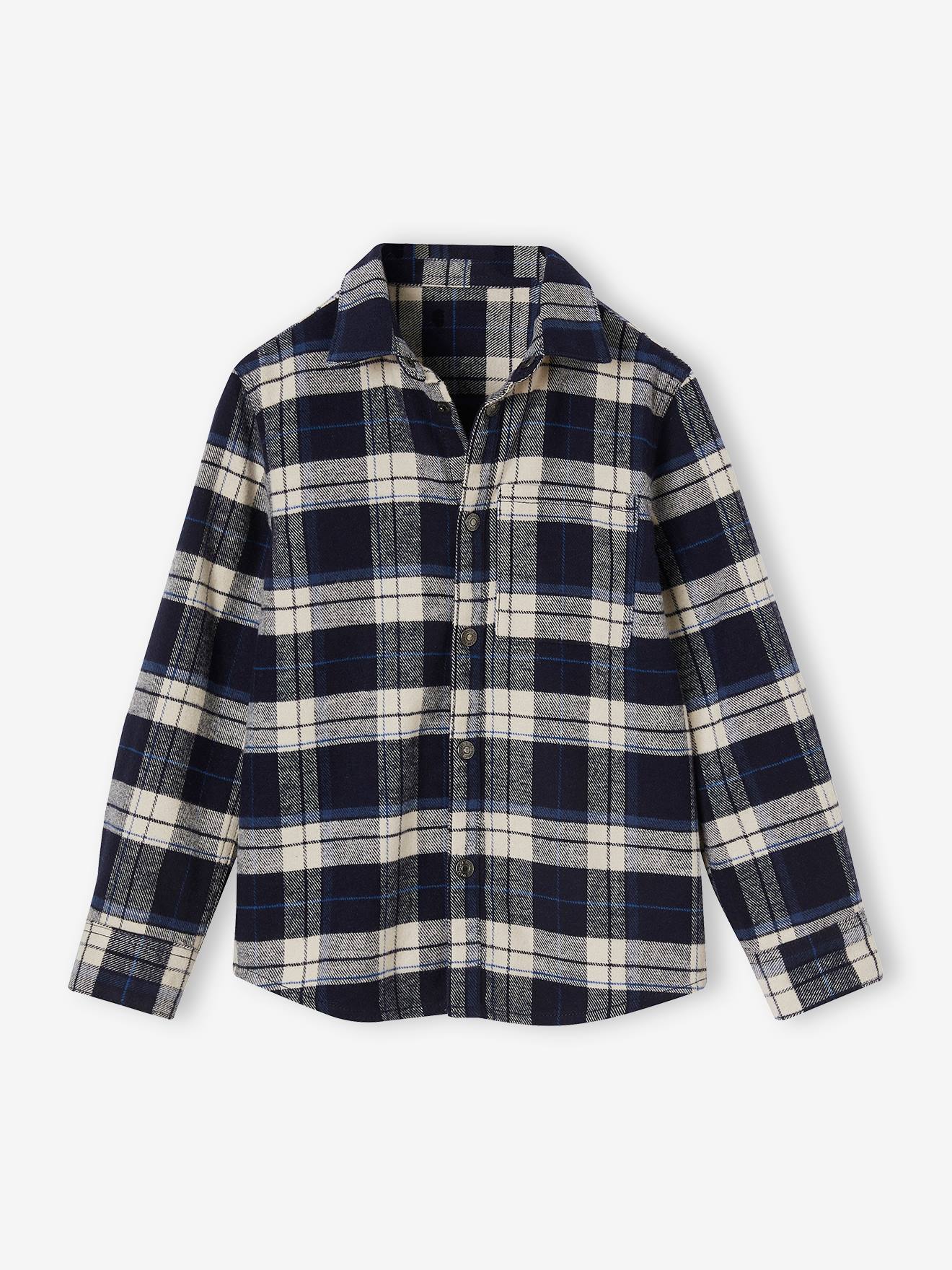 SANGTREE Men's & Boys' Flannel Shirt - Long Sleeve Plaid, Super Soft, Button Cuffs, Sizes 3 Months To 9XL - View #7