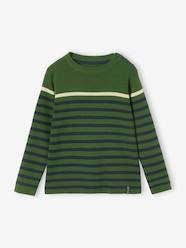 Sailor-Style Striped Jumper for Boys