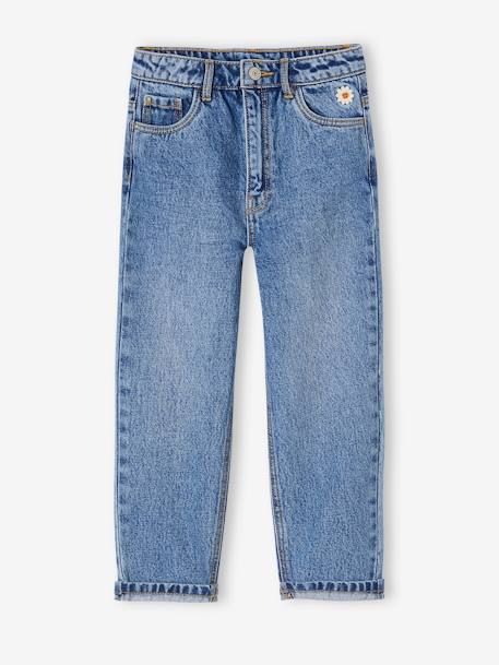 Loose Fit Boyfriend Jeans for Girls denim grey+double stone+stone 