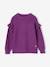 Jumper with Ruffled Sleeves for Girls ecru+vanilla+violet 