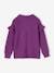Jumper with Ruffled Sleeves for Girls ecru+vanilla+violet 