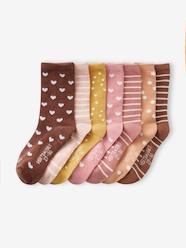 Girls-Pack of 7 Pairs of Weekday Socks for Girls