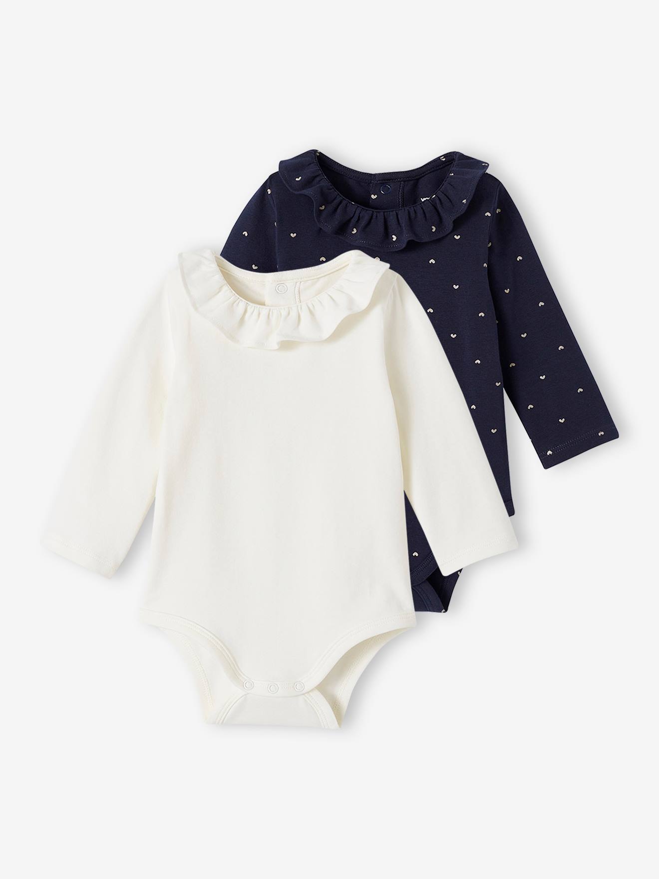 Long Sleeve Bodysuits with Peter Pan Collar
