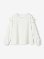 Girls-Tops-T-Shirts-Ruffled Long Sleeve Top for Girls, BASICS