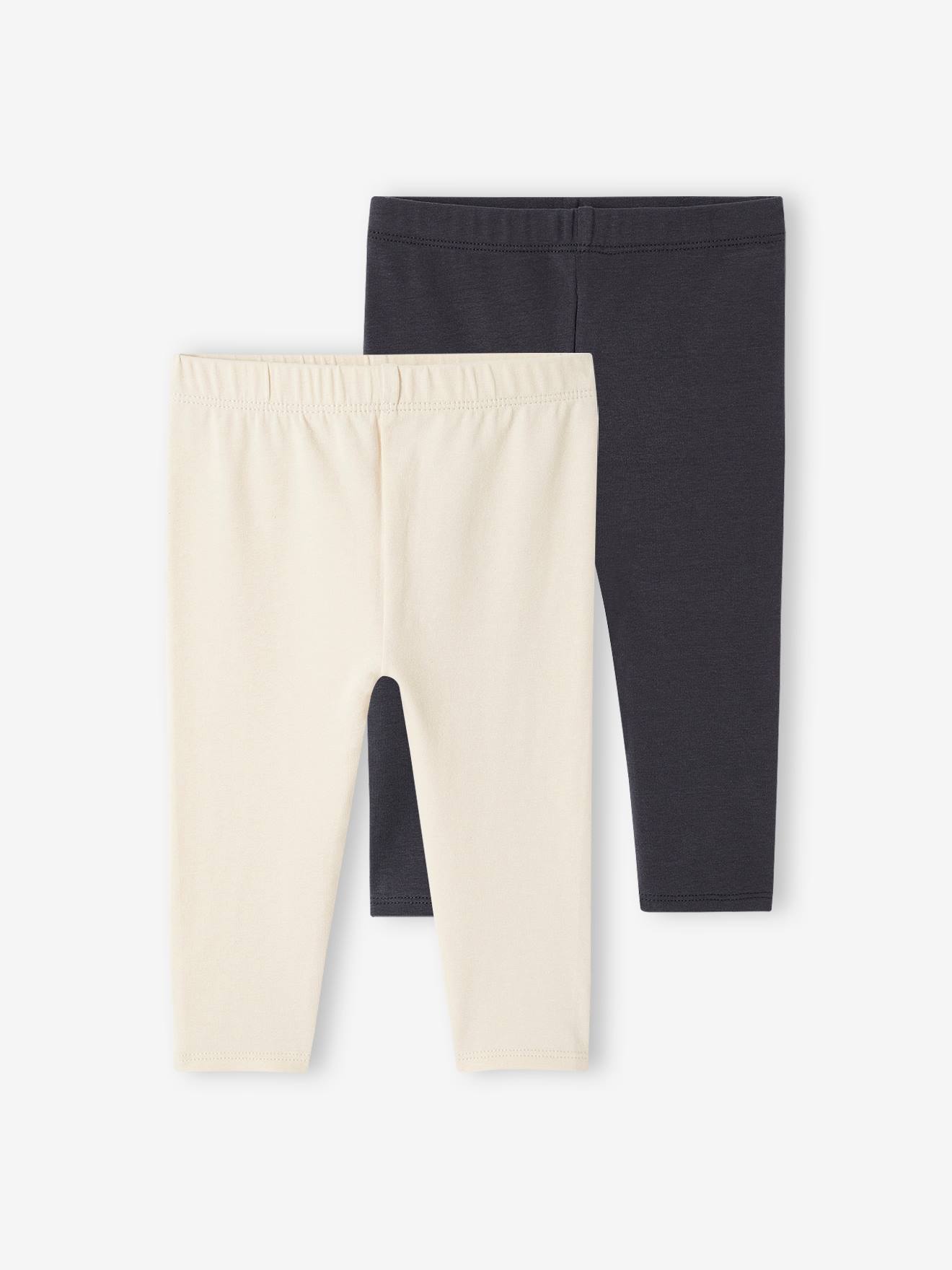 Baby Girls' Long Leggings ecru