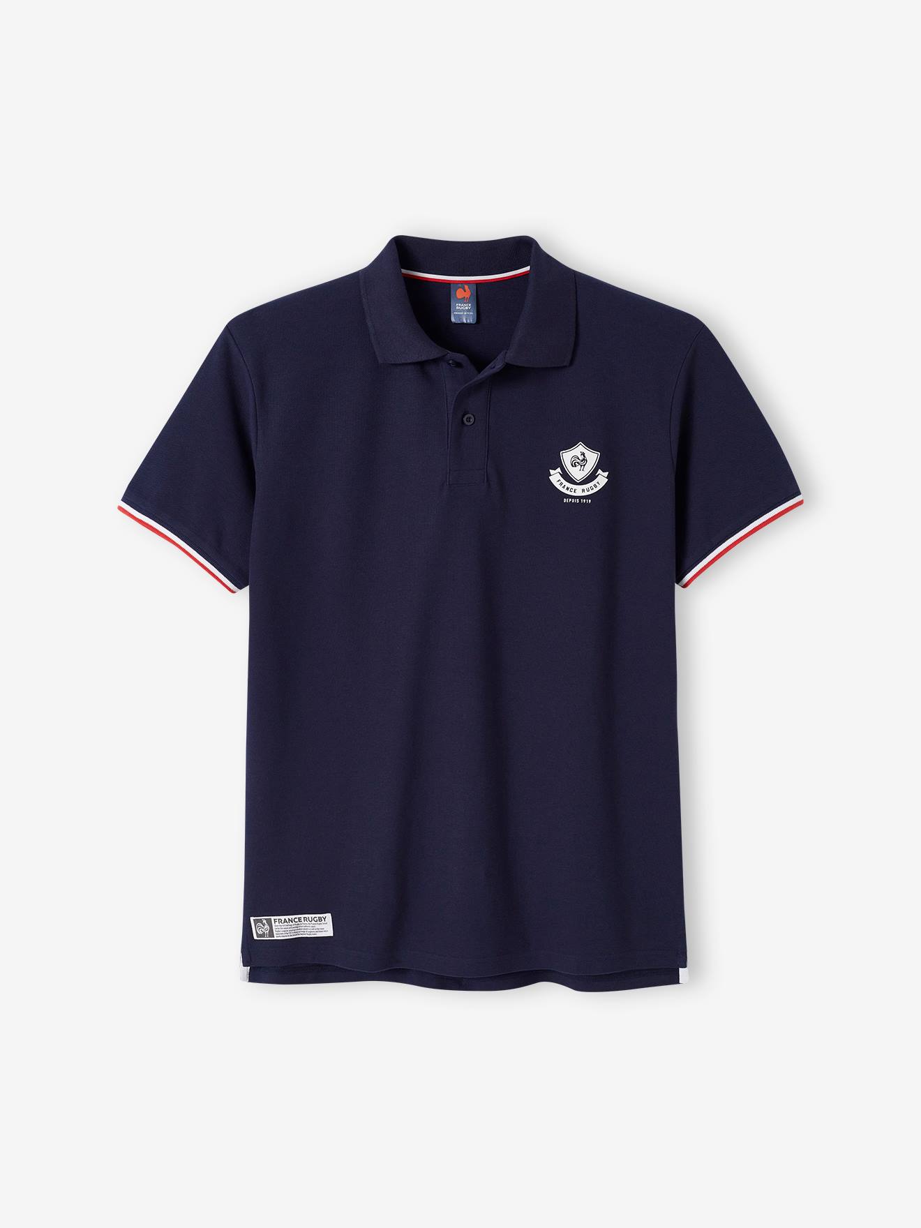 Short Sleeve France Rugby(r) Polo Shirt for Adults navy blue