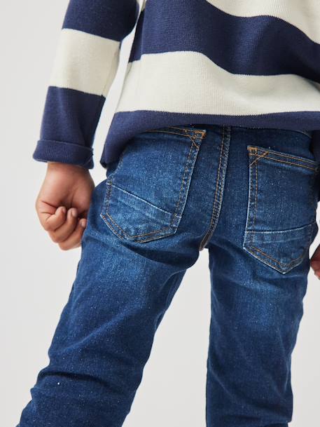 MEDIUM Hip, MorphologiK Slim Leg Waterless Jeans, for Boys Dark Blue+Dark Grey+Denim Blue+denim grey+double stone 