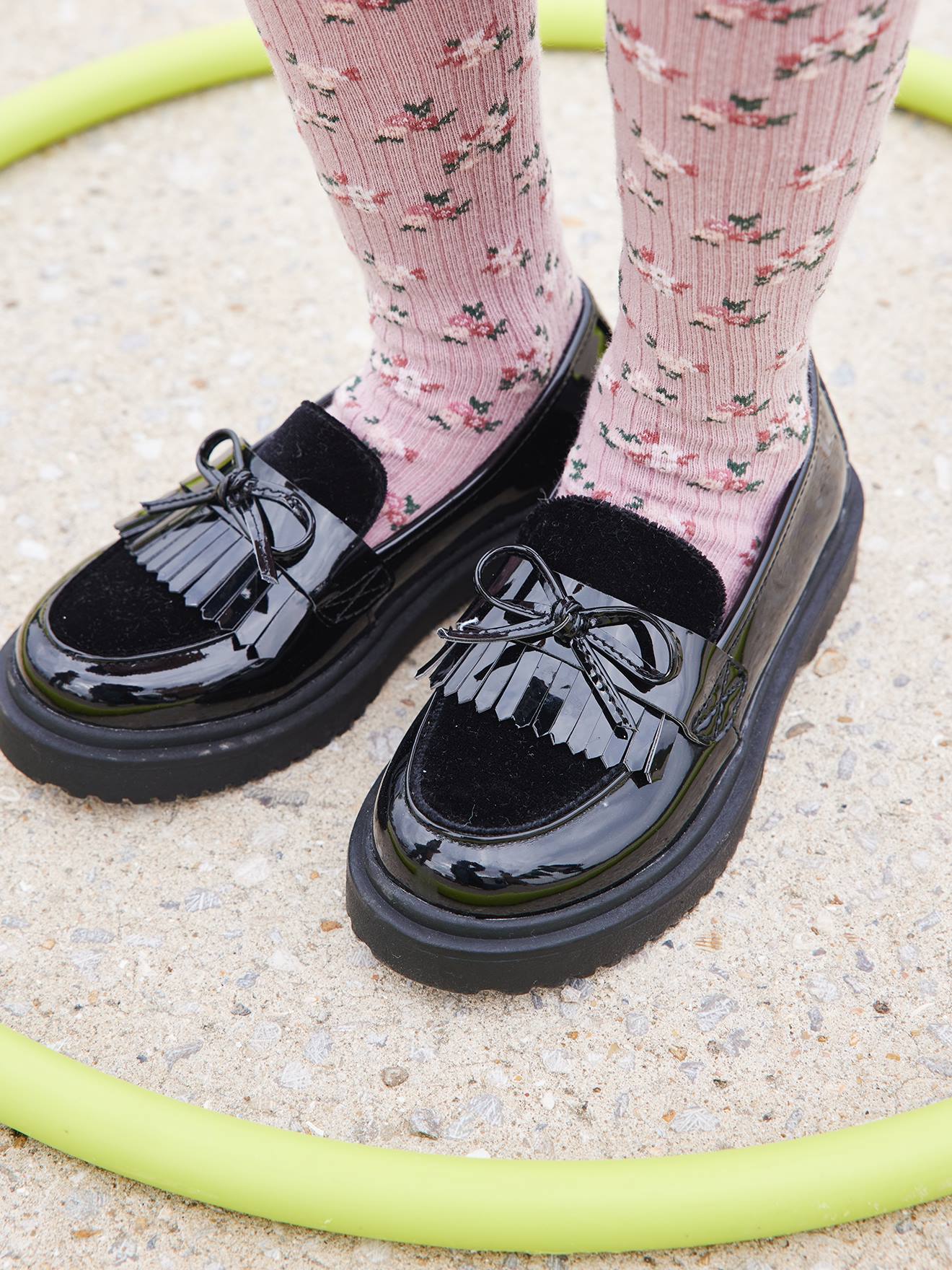 Patent Junior Moccasins