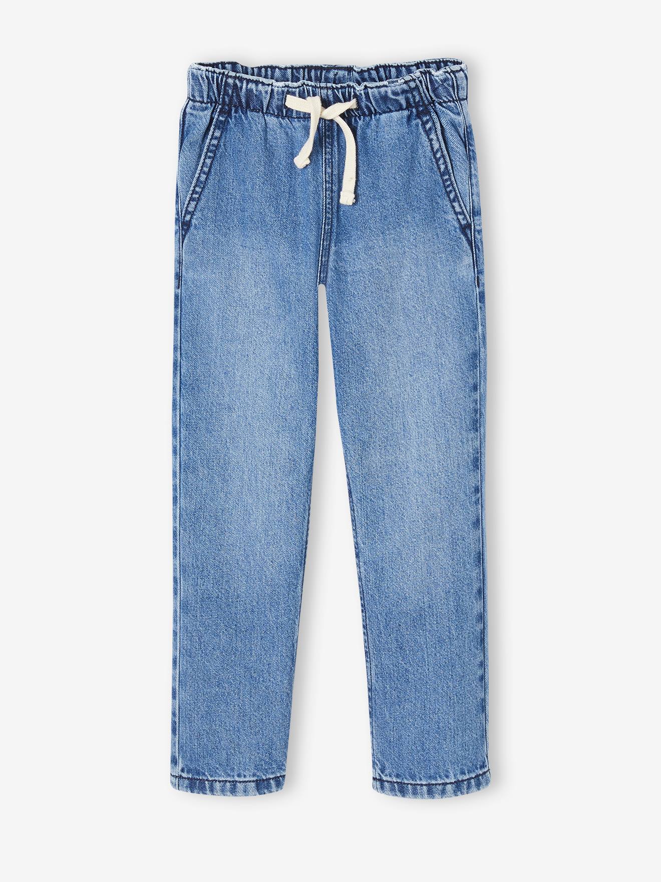 Wide Easy to Slip On Jeans for Boys - stone, Boys | Vertbaudet