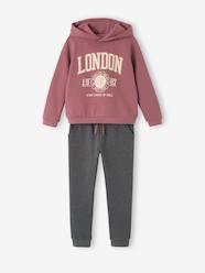 Girls-Trousers-Hooded Sweatshirt & Joggers in Fleece, for Girls