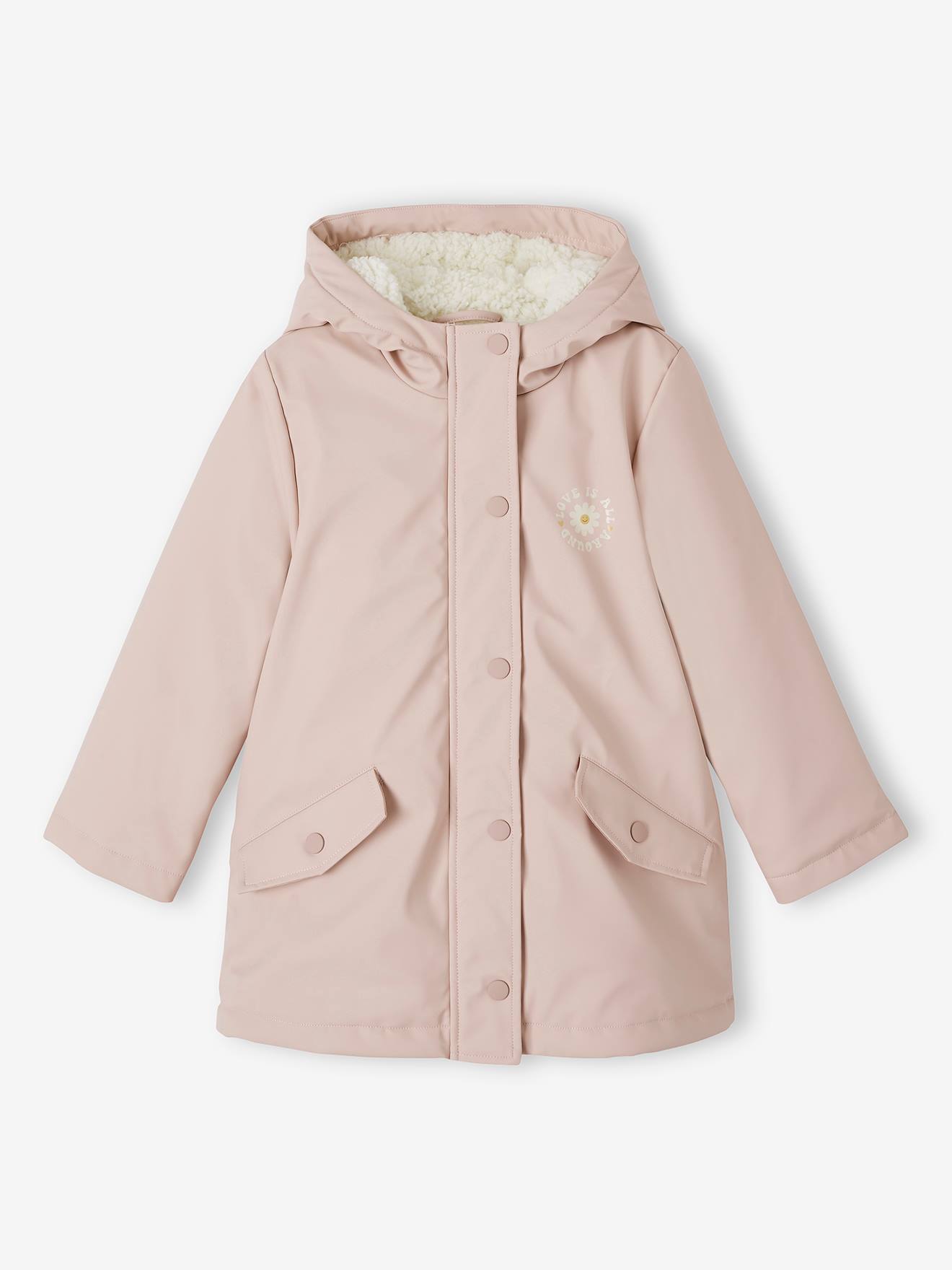 Raincoat with Sherpa Lining