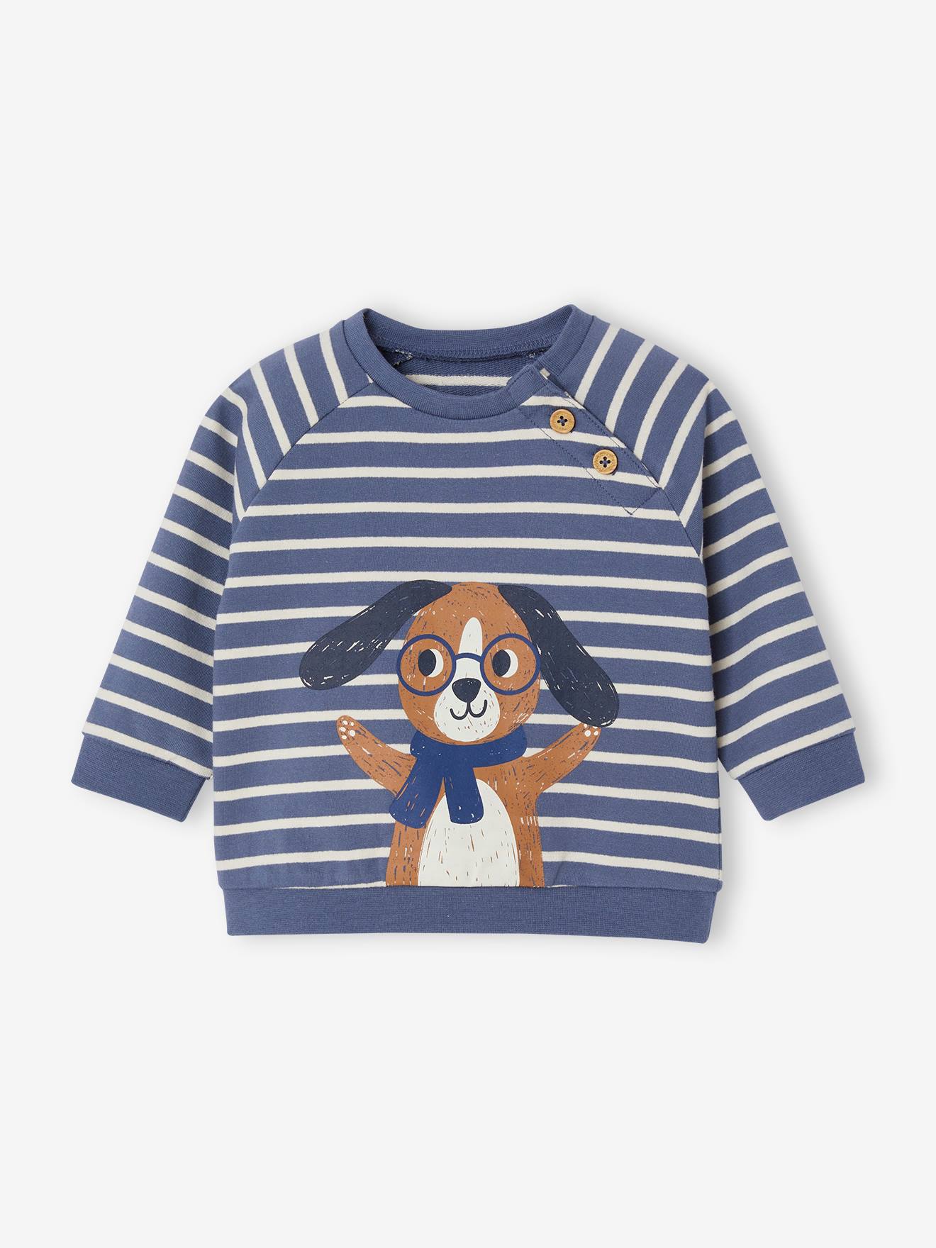 Striped Fleece Sweatshirt