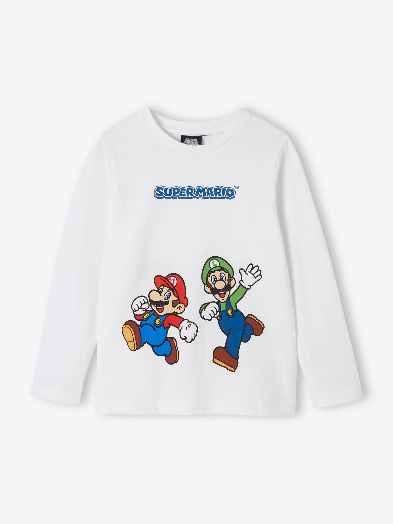 Long Sleeve Mario & Luigi(r) Top for Boys white