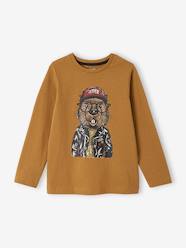 Boys-Tops-T-Shirts-Fun Top with Sketch-Like Animal Motif for Boys