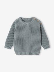 Baby-Jumpers, Cardigans & Sweaters-Jumpers-Rib Knit Jumper for Babies