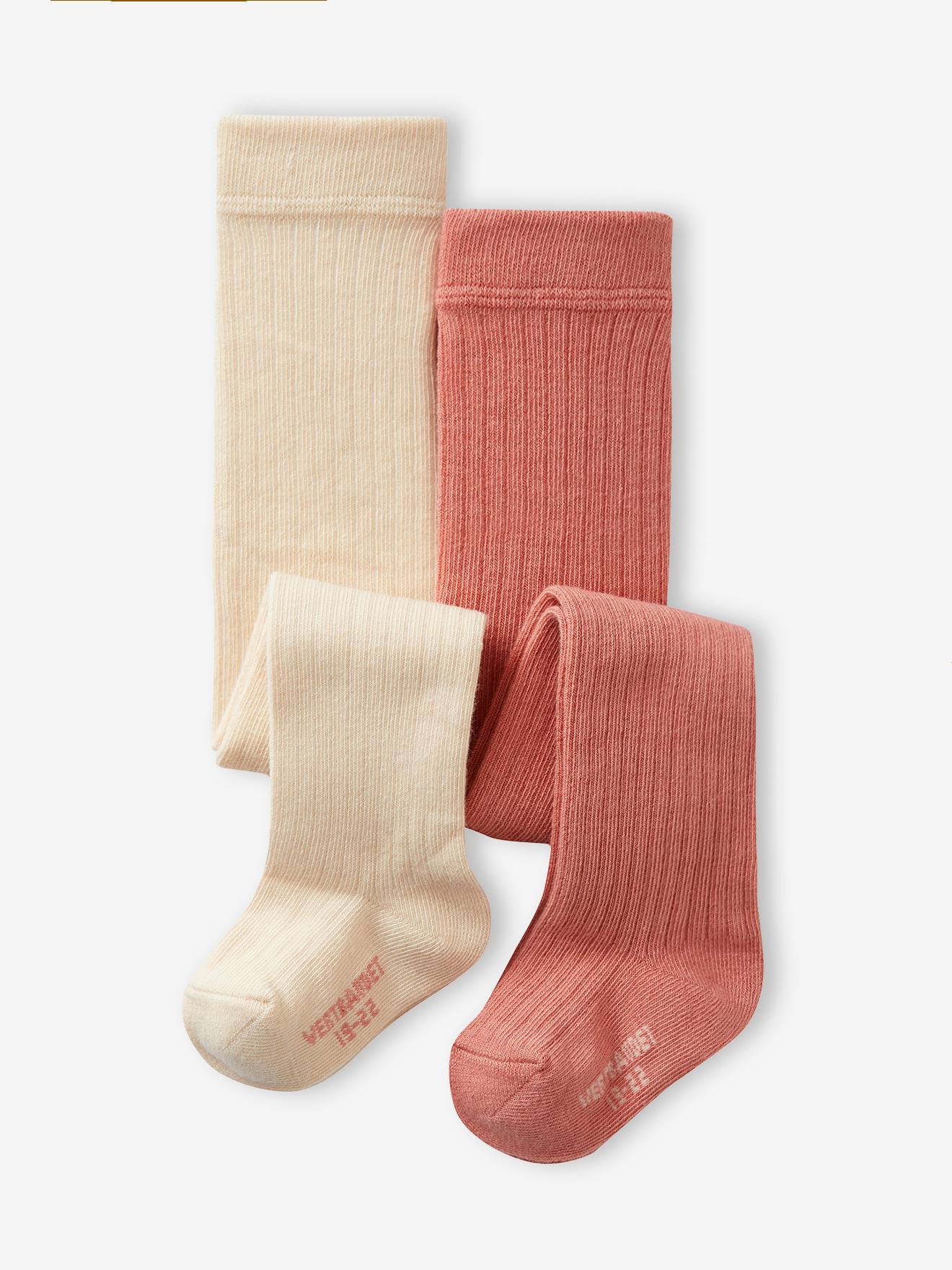 Pairs of Rib Knit Tights