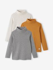 Boys-Pack of 3 High Neck Tops for Boys