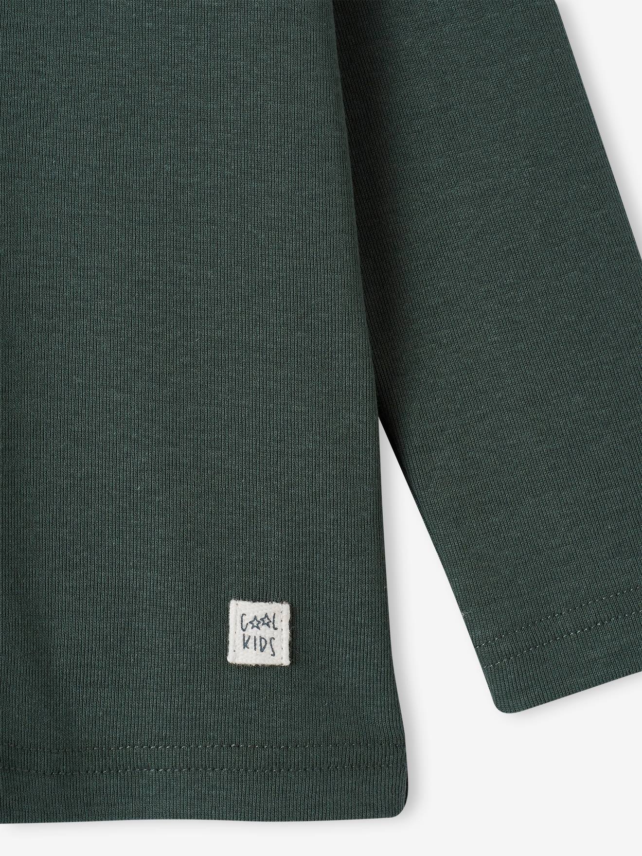 Vertbaudet Printed Sweatshirt-Style Top for Boys Ochre